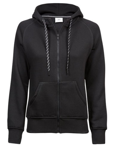 T-5436-Womens Fashion Full Zip Hood